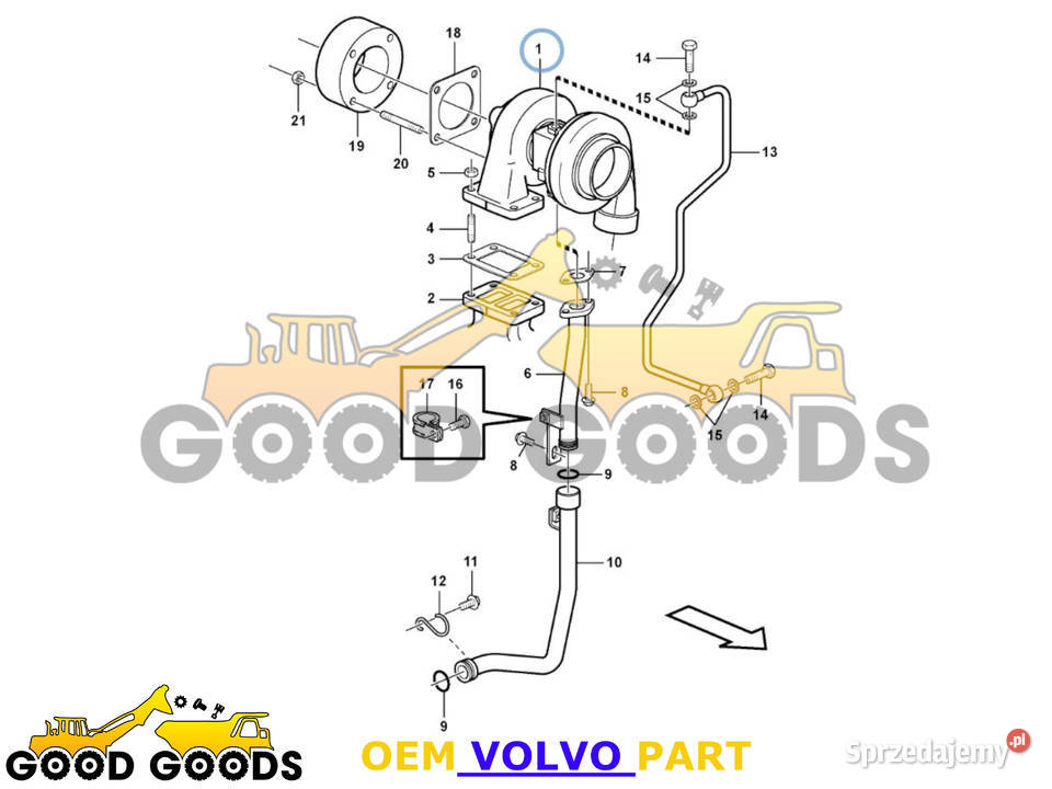 VOLVO TURBOSPRĘŻARKA 20515585 9020515585 OEM Władysławów