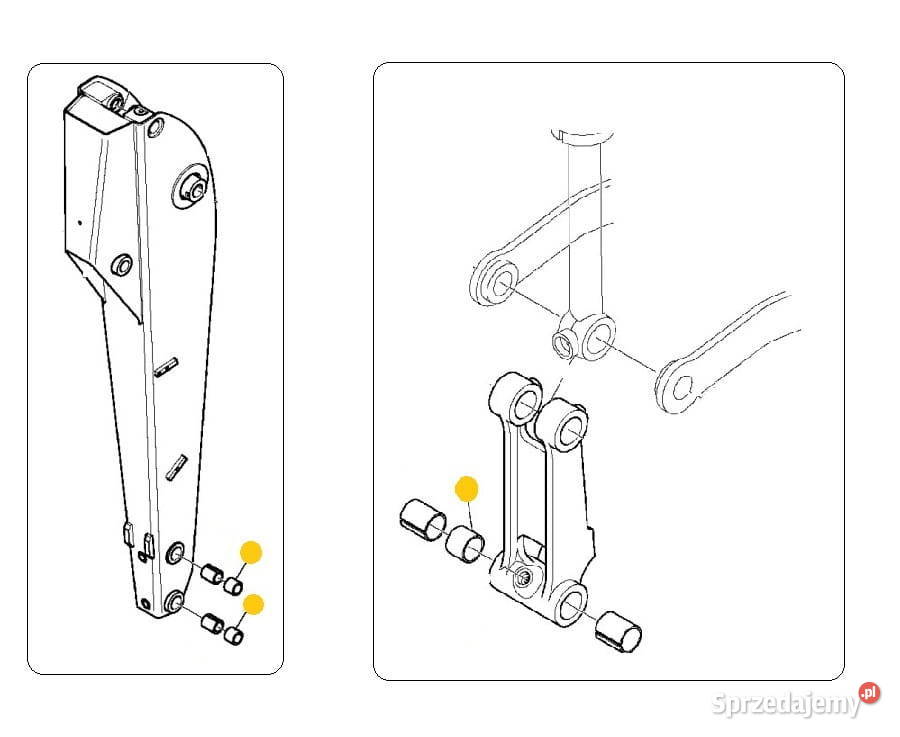 37B094C064 Tuleja dystansowa Komatsu WB93 WB975 Złotów