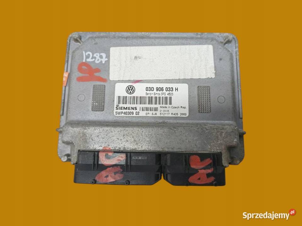 STEROWNIK SILNIKA 03D906033H 12 B 54 VW świętokrzyskie