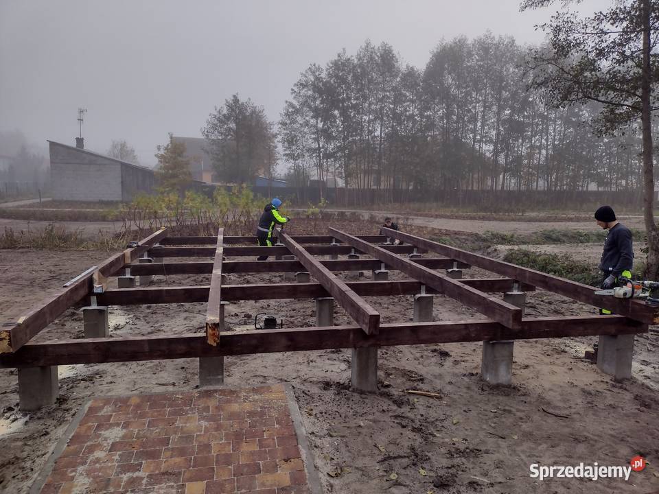 scena drewniana altana wiata zadaszenie Julianpol sprzedam