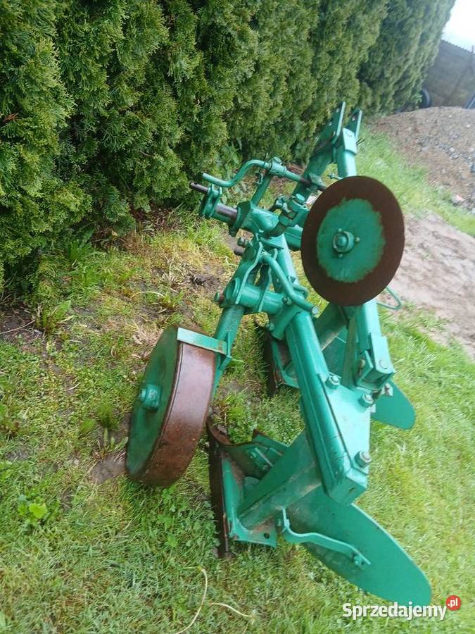 Pług 2 skibowy orginał krój transport Czechówka