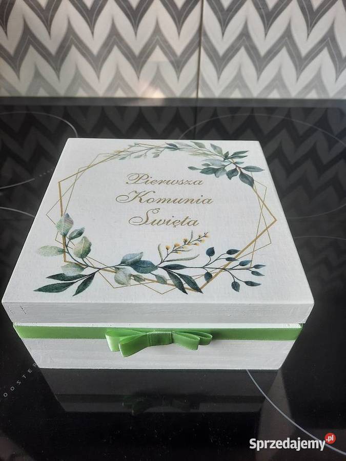 Pudełko komunijne z życzeniami handmade Kędzierzyn-Koźle