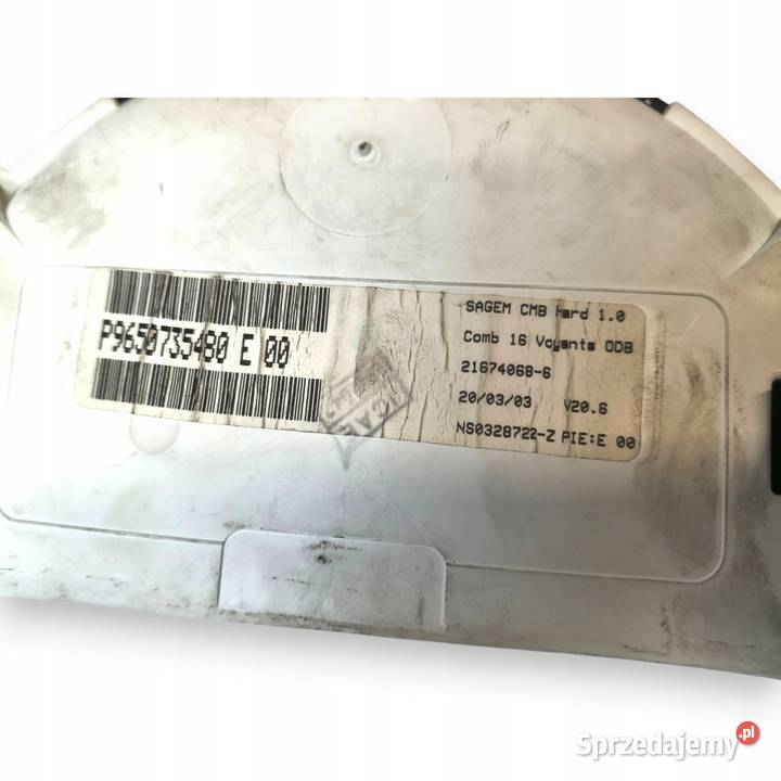 LICZNIK ZEGARY P9650735480 Citroen C3 I C2 11 14 Liczniki i zegary lubelskie Chełm