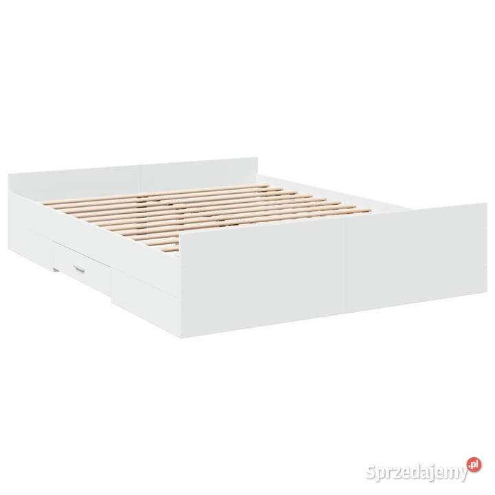 Rama łóżka z szufladami biała 160x200 WM3280279 203cm Warszawa