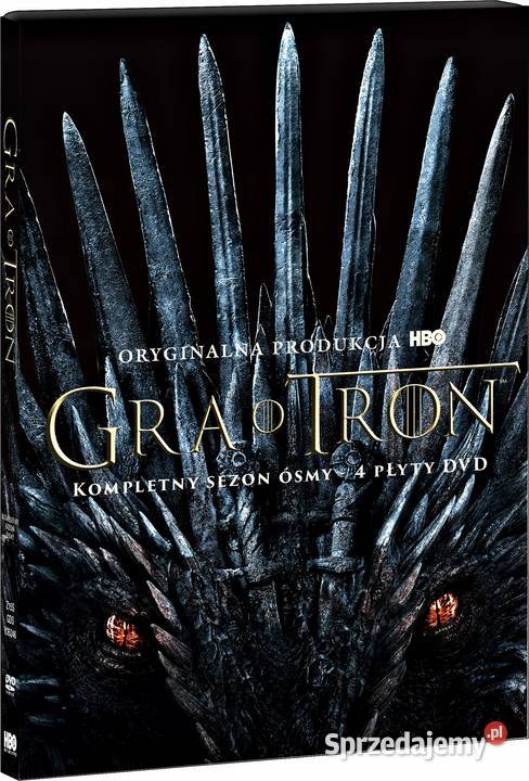 GRA O TRON KOMPLETNY SEZON ÓSMY 4 PŁYTY DVD Kalisz