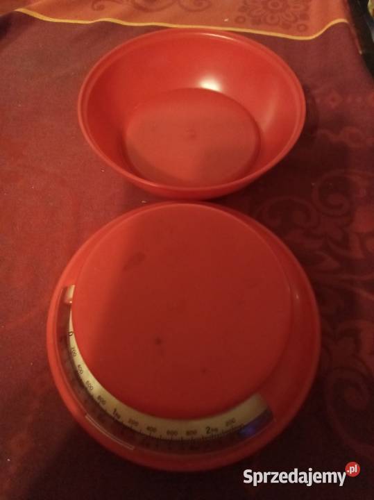 Angielska waga kuchenna plastikowa Vintage Warszawa
