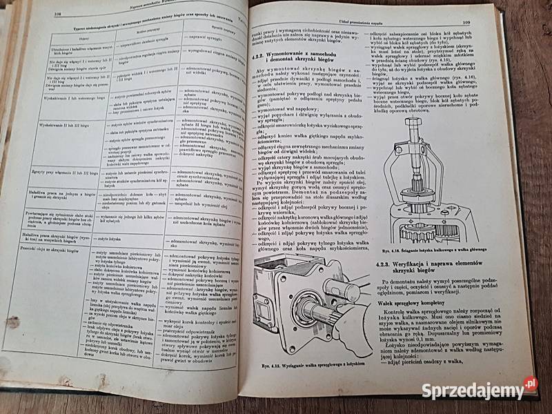 Naprawa samochodów Warszwa 223 224 Rok wydania 1971 Ostrów Wielkopolski
