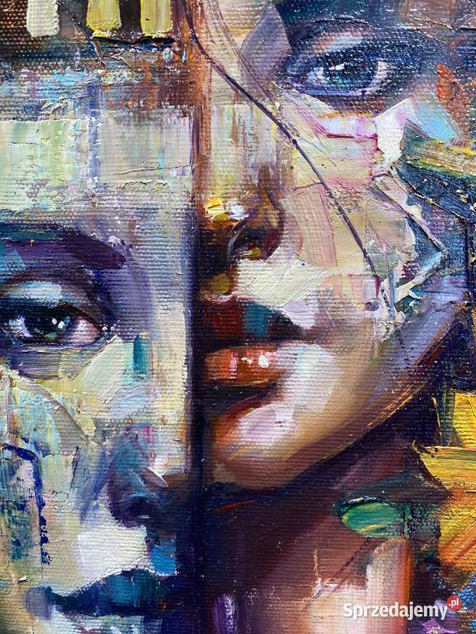 Pitsko Giennadij Dwa oblicza 80x70 obraz olejny Rumia