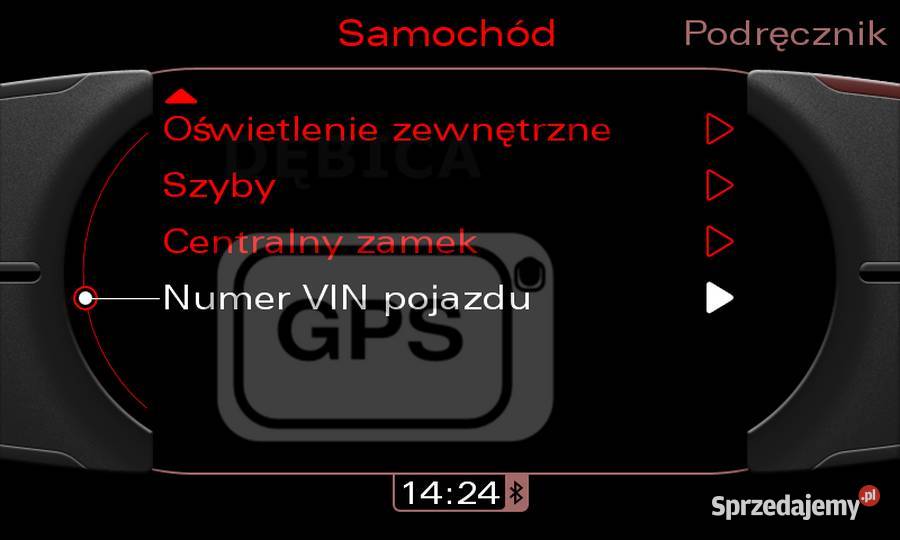 Polskie Menu Audi A6 C6 Q7 MMI 3G Radio BBT