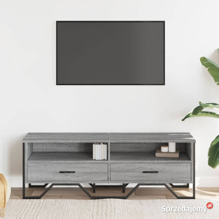 Szafka pod TV szary dąb sonoma 122x34x41 Warszawa