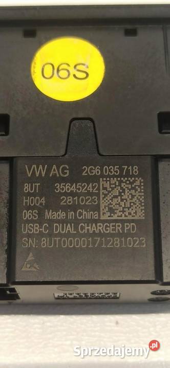 VW GOLF VIII 8 HB PORT GNIAZDO USB 2G6035718 osobowe sprzedam