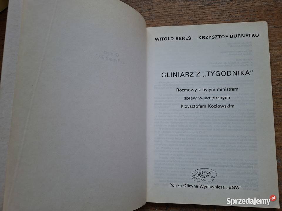 Gliniarz z Tygodnika W Bereś K Burnetko