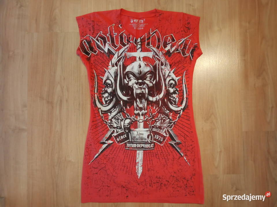 Tunika koszulka Motorhead czerwona Hey Joe XS S Wrocław sprzedam