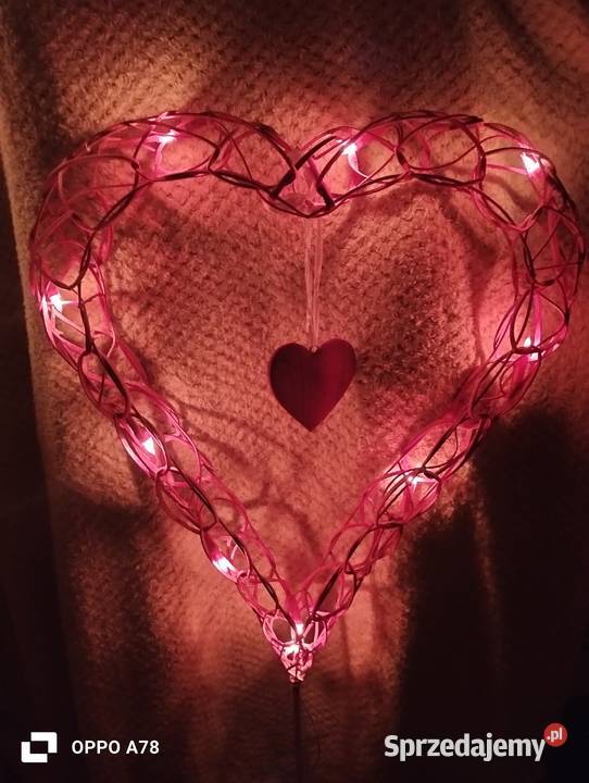 Serce ozdobne świecące dolnośląskie Rudna