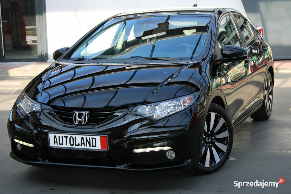 Honda Civic BezwypadkowyBogata wersja czarny Samochody osobowe Gliwice