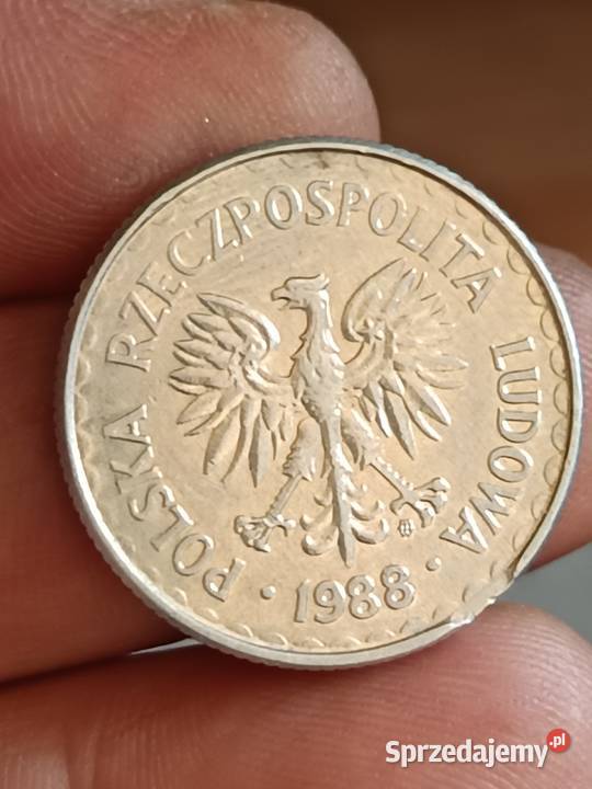 Sprzedam monetę 1 zloty 1988 odkrój blachy Chełm