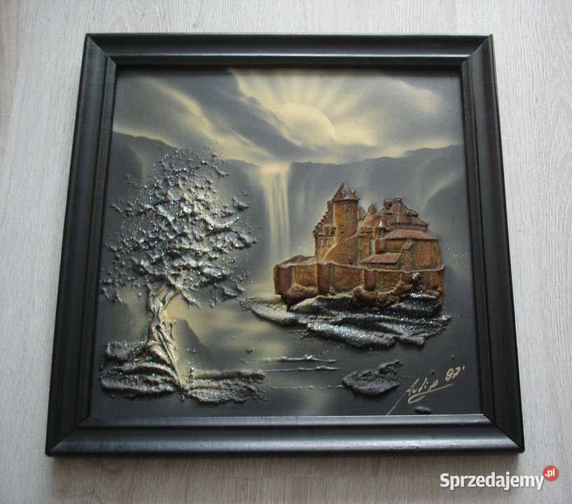 Obrazek na ścianę 35 35 w czarnej ramce Bochnia