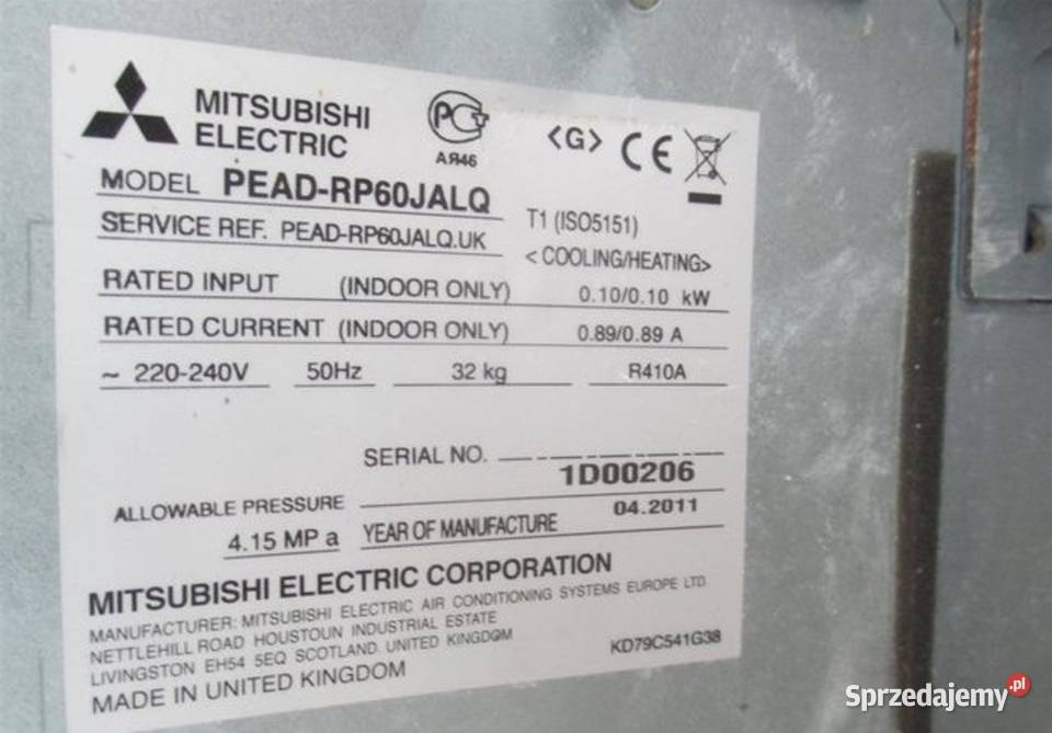 Mitsubishi electric mxz 6c120va