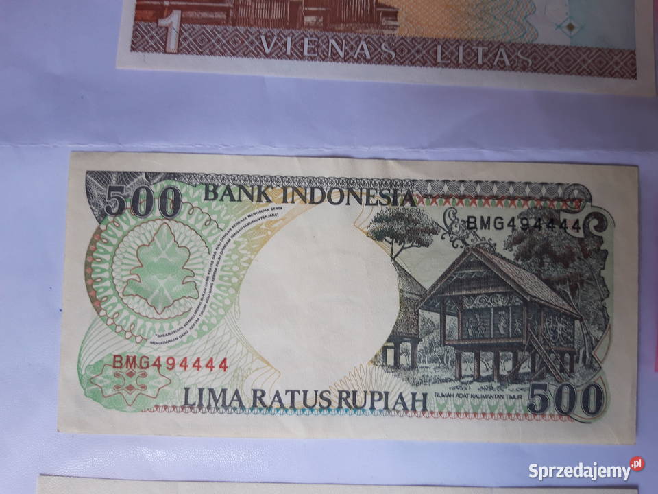 Banknot kolekcjonerski Indonezja Litwa Ruda Śląska