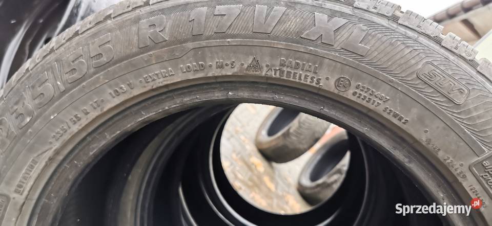 4 Opony zimowe 23555R17 bieżnik ok 6mm zima Motoryzacja lubelskie Łęczna