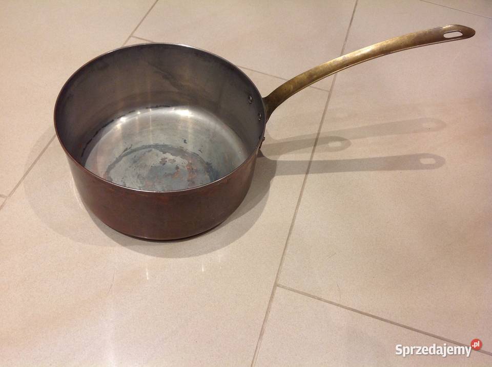 Stary Rondel Miedziany sygnowany Nowa Sól