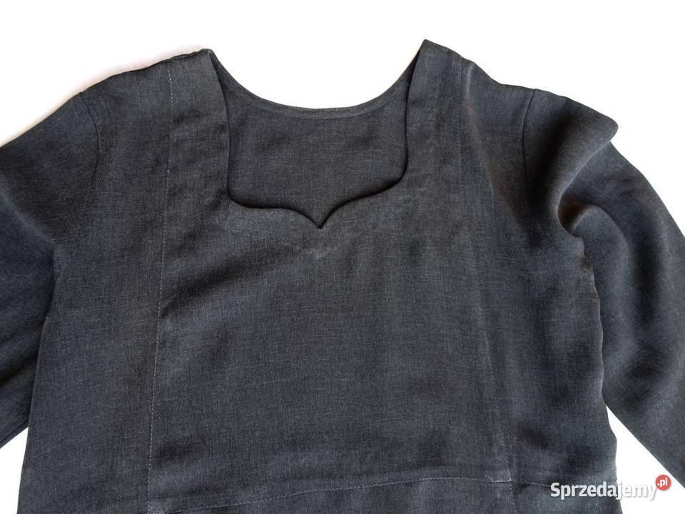 Długa Sukienka grafitowa ciemnoszara 40 L Nowy Sącz