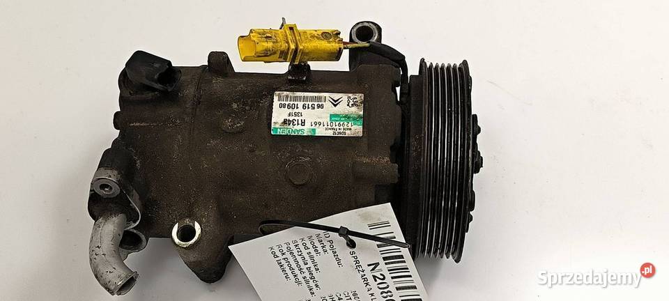 SPRĘŻARKA KLIMATYZACJI CITROEN C4 9651910980 Pozostałe Lipno