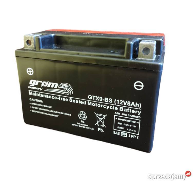 Akumulator motocyklowy GROM GTX9BS YTX9BS 12V Włocławek