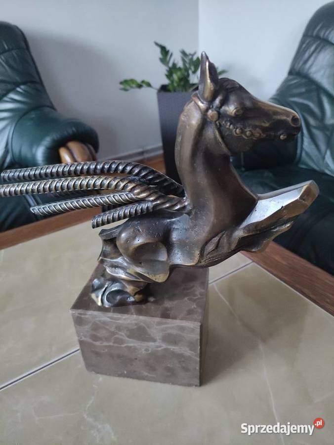 WYJĄTKOWA RZEŹBA ART DECO INDUSTRIAL PEGAZ lubelskie Janów Lubelski