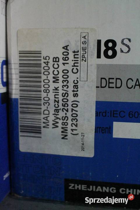 Wyłącznik MCCB NM8S250S3300 160A 123070 stac Włoszczowa