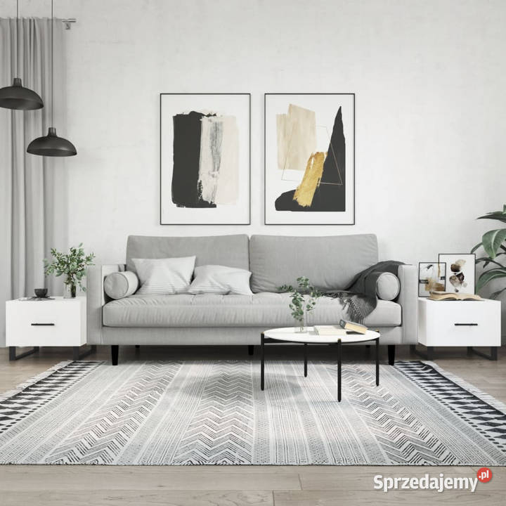 Stoliki kawowe 2 białe 50x50x40 WM829445 Meble Warszawa