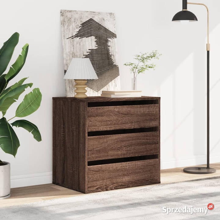 Komoda brązowy dąb 60x41x58 materiał Warszawa