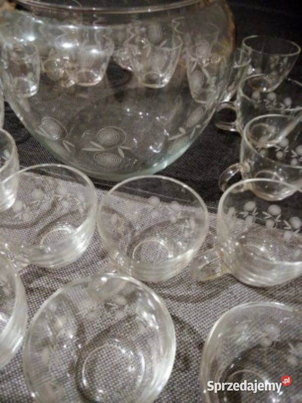 Piękny komplet do kompotu ponczu