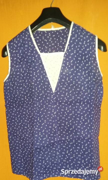 Piżama letnia granatowacienka bawełna S bawełna Łódź