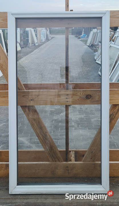 OKNA KacprzaK Witryna 63X113 FIX Używany PCV Okna ścienne Siedlce