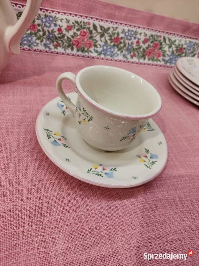 Serwis kawowy porcelanowy 6 osób Schramberger Głuchołazy