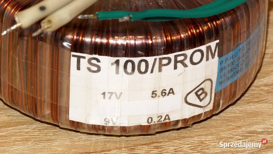 Transformator sieciowy toroidalny U1 220 V U2 17 śląskie