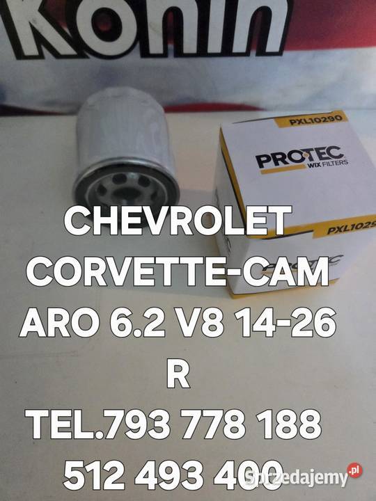 FILTR OLEJU CHEVROLET CORVETTECAMARO 62 V 8 1426 Oleju Kawnice