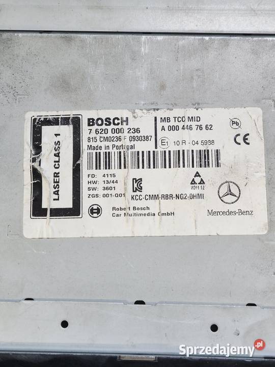 Radio A0004467662 Bosch 7620000236 MERCEDES świętokrzyskie Zawichost