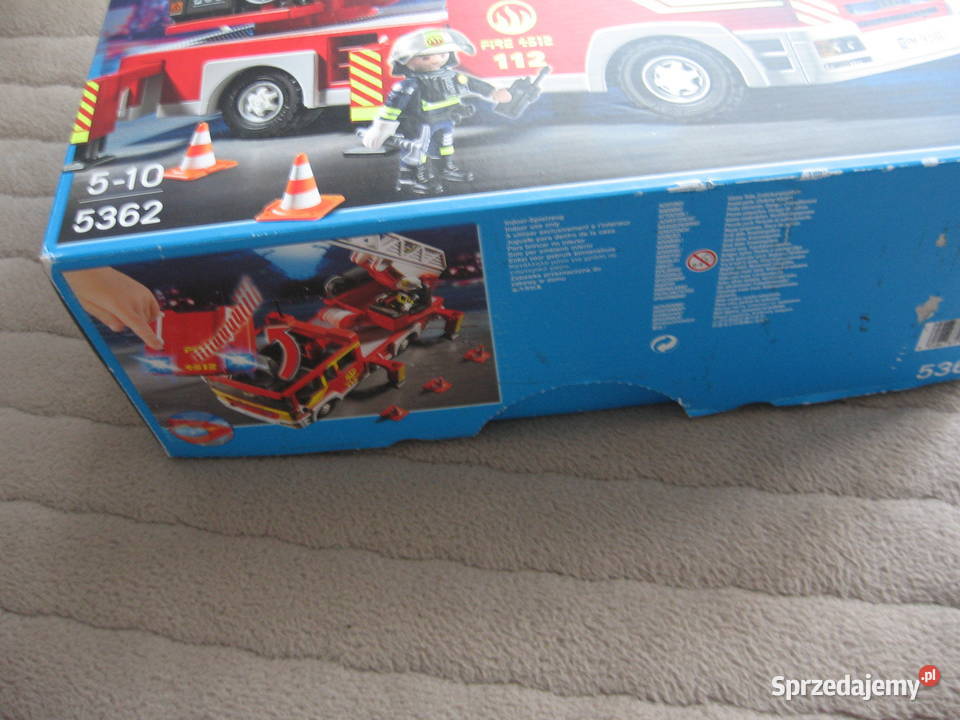 Samochód strażacki z drabiną Playmobil 5362 foto Olsztyn