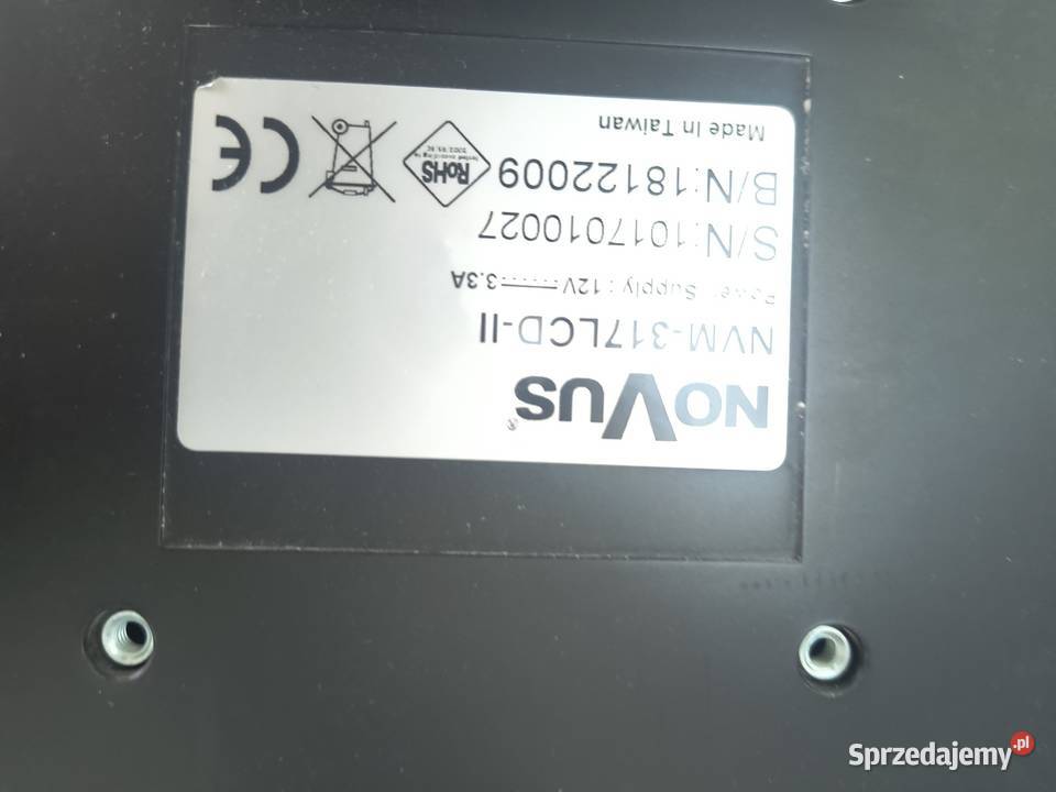 Monitor z wej av1 av2 Kraków sprzedam