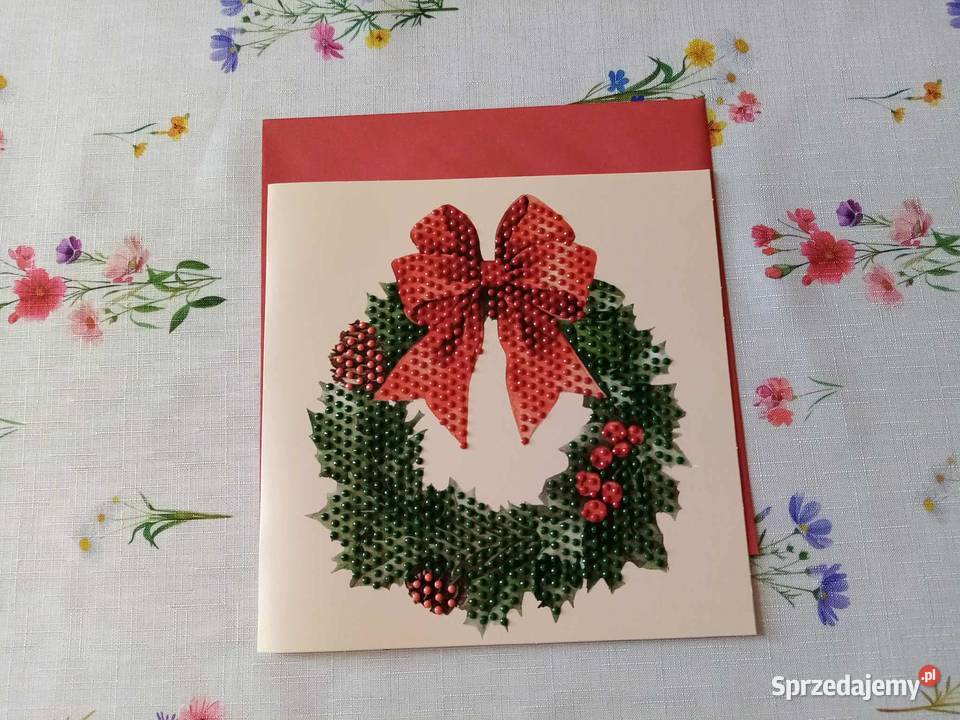 Kartki Bożonarodzeniowe haft diamentowy wielokolorowy Jarocin