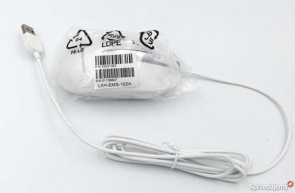 Mysz optyczna Lenovo biała LXHEMS10 Gdańsk