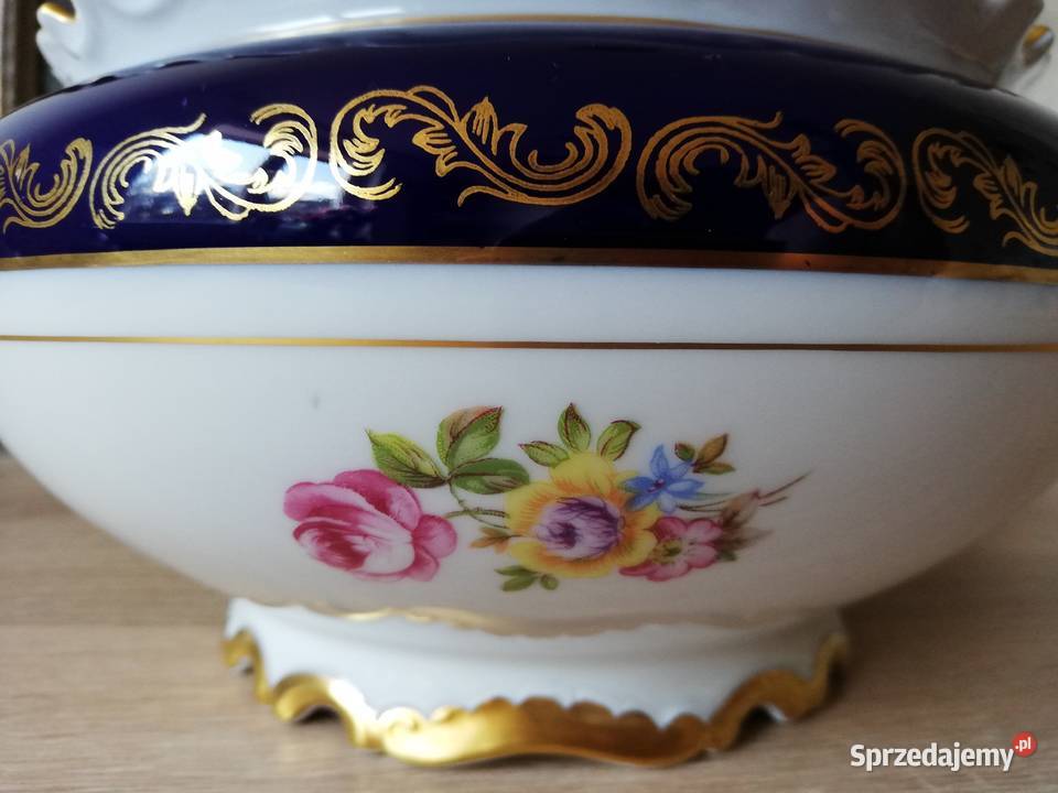 Porcelana Reichenbach echt Kobalt spód małopolskie Gorlice