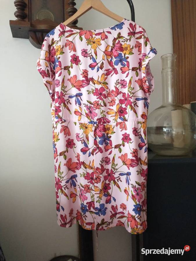 Kwiecista sukienka tunika oversize Łódź