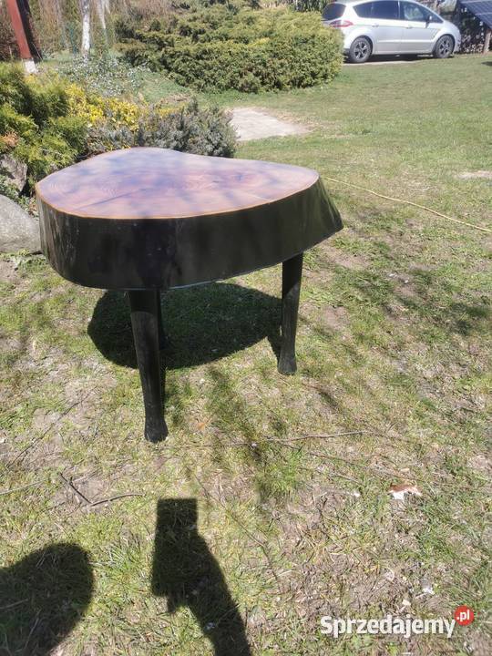 Stolik kawowy plaster olcha żywica epoksydowa Werbkowice