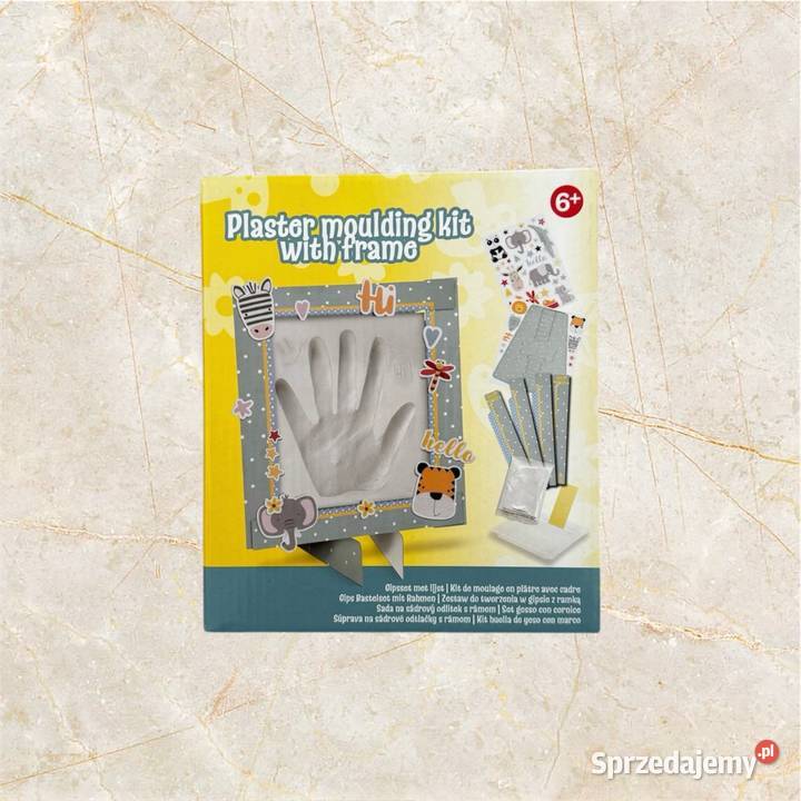 Gipsowy docisk rączkistópki dziecka zestaw