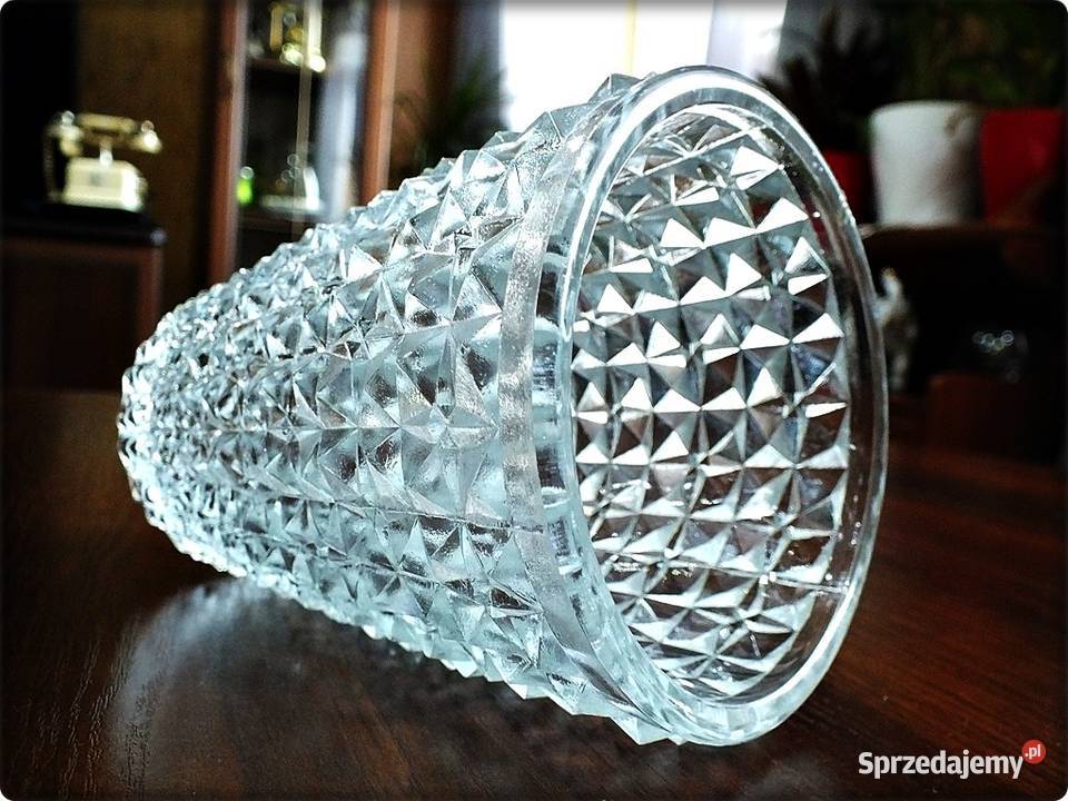 Stary Wazon Bohemia Brillant z lat 60 Porcelana i szkło Żary