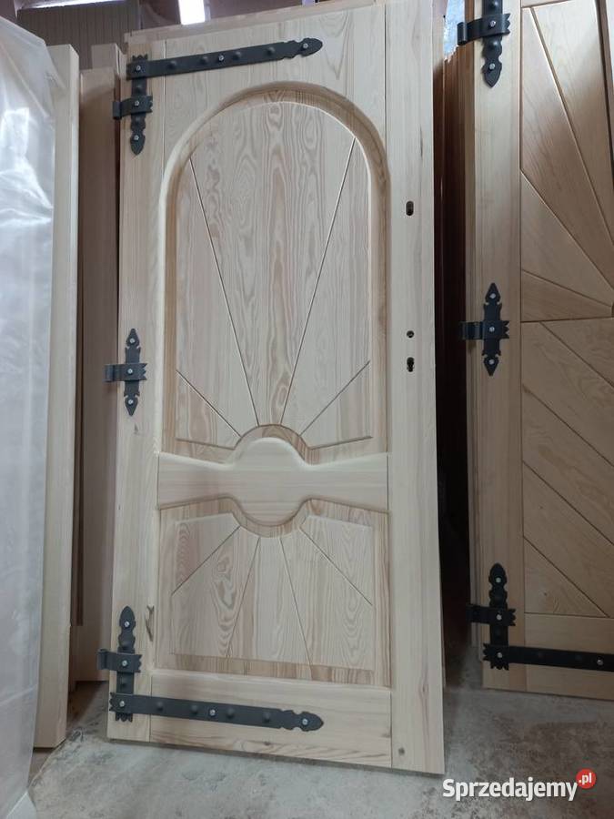 Drzwi zewnętrzne drewniane Gralskie 90