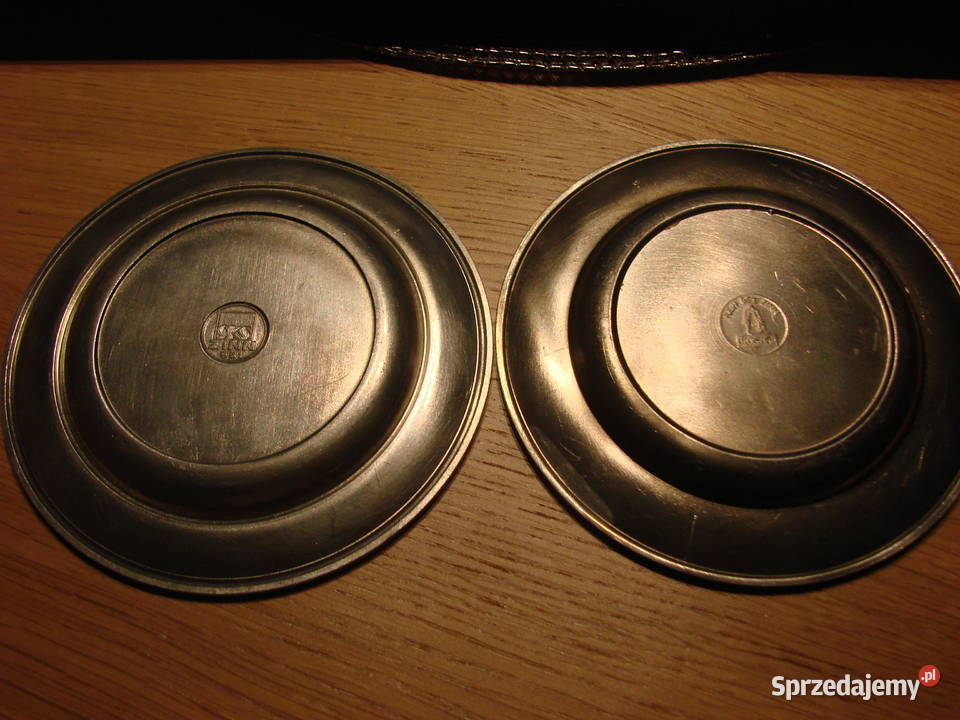 cynowe talerzyki podkładki Pruszcz Gdański